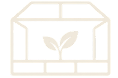 Logo Åkerbär con germoglio all'interno di una serra.